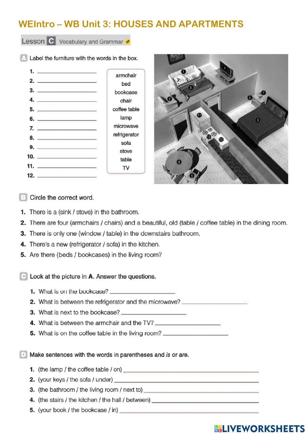 A house and an apartment