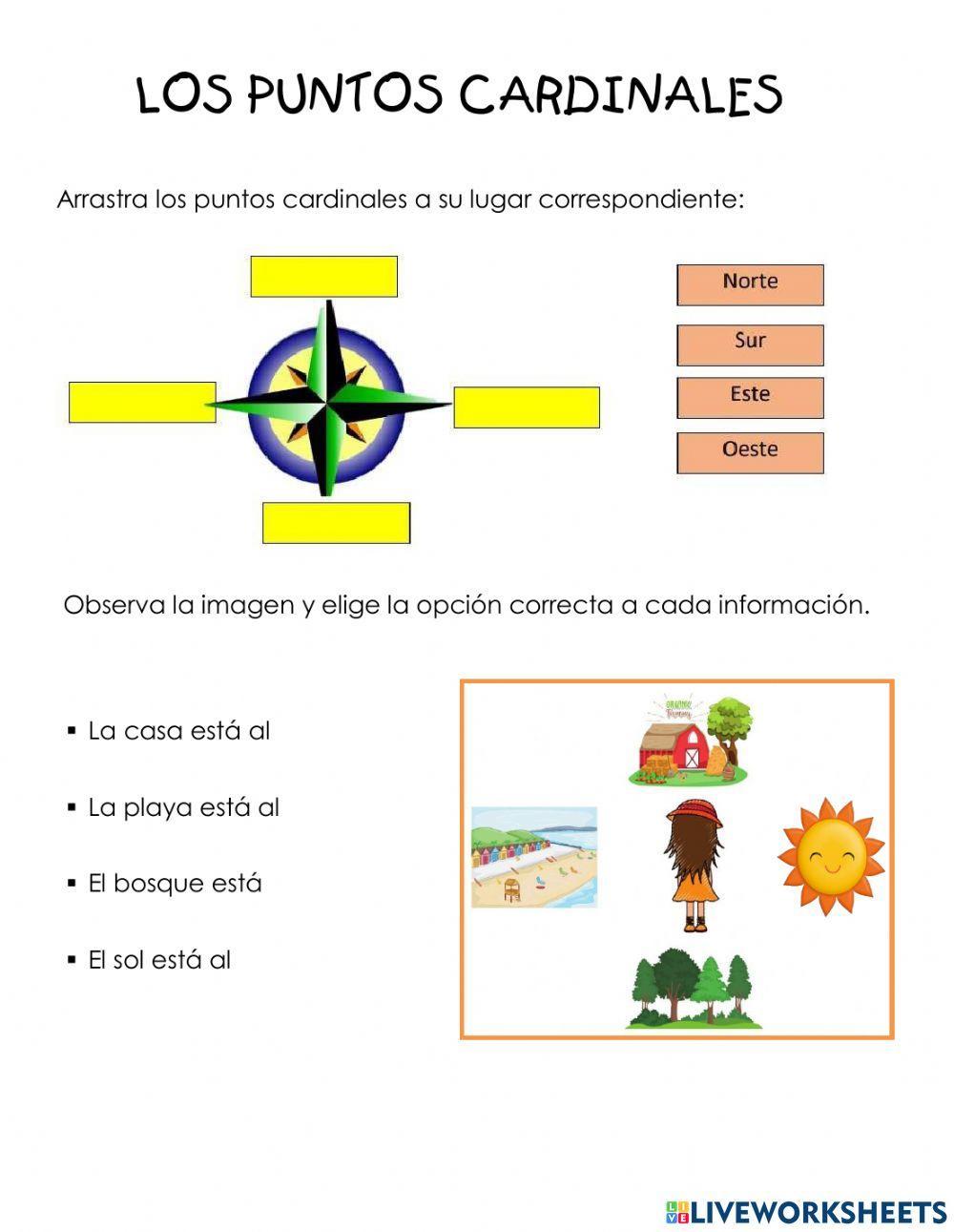 Los puntos cardinales