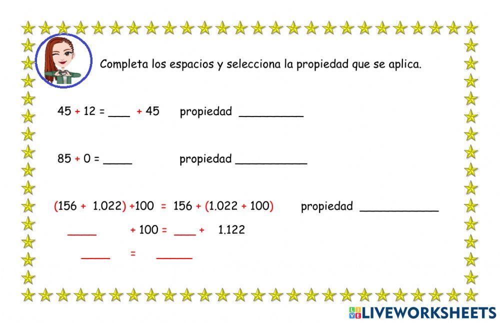 Propiedades de la adición