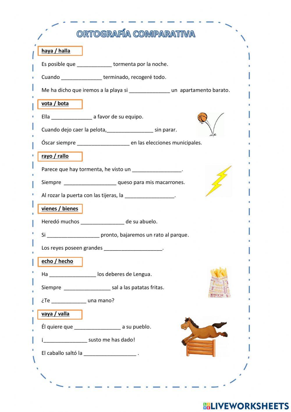 Ortografía comparativa