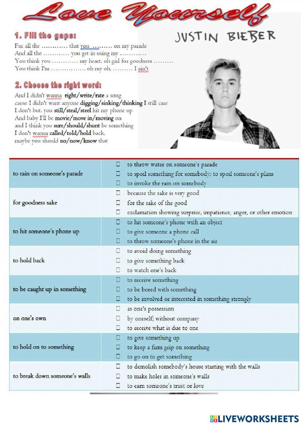 Justin Bieber - Love Yourself