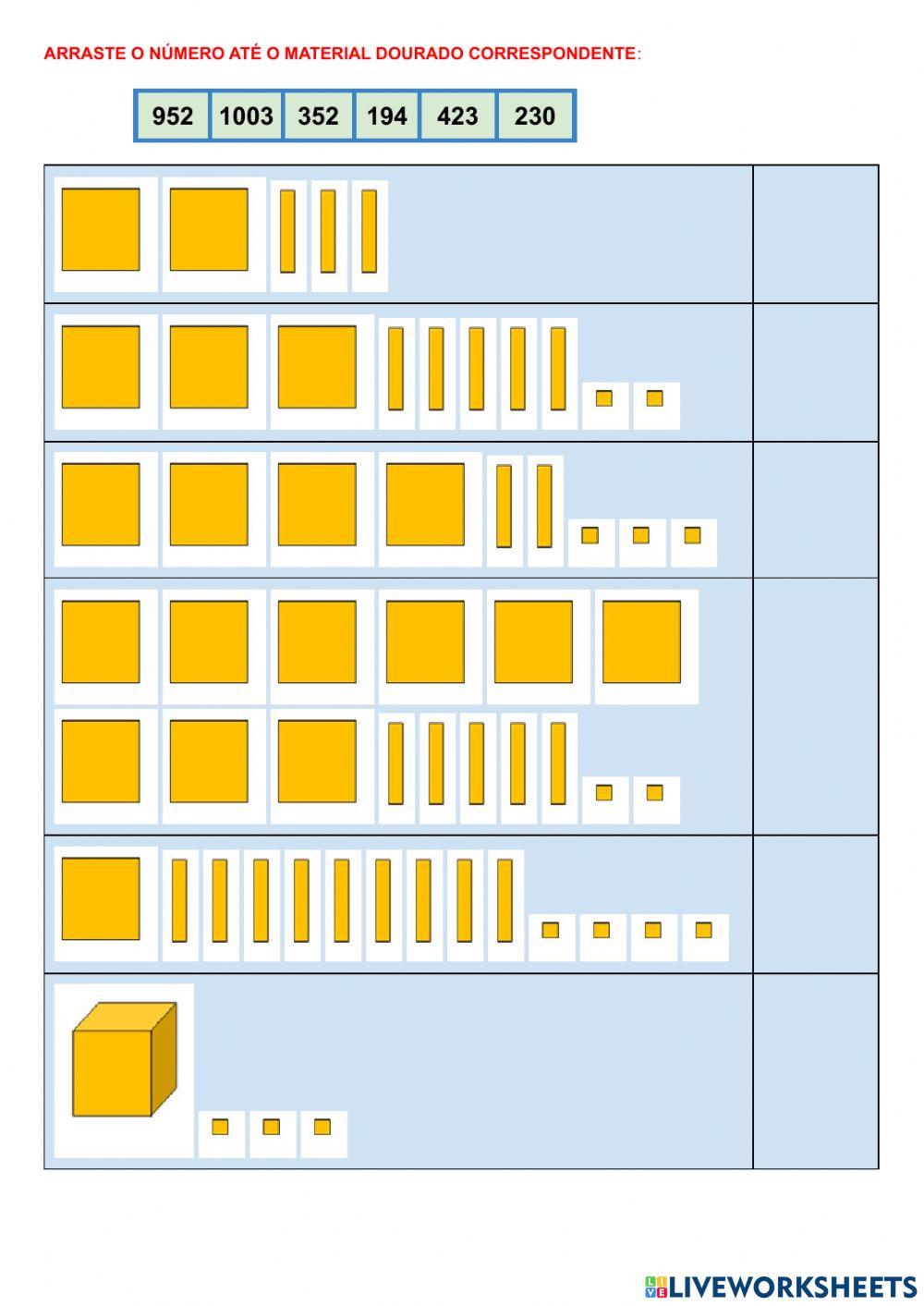 Material dourado 4° ano