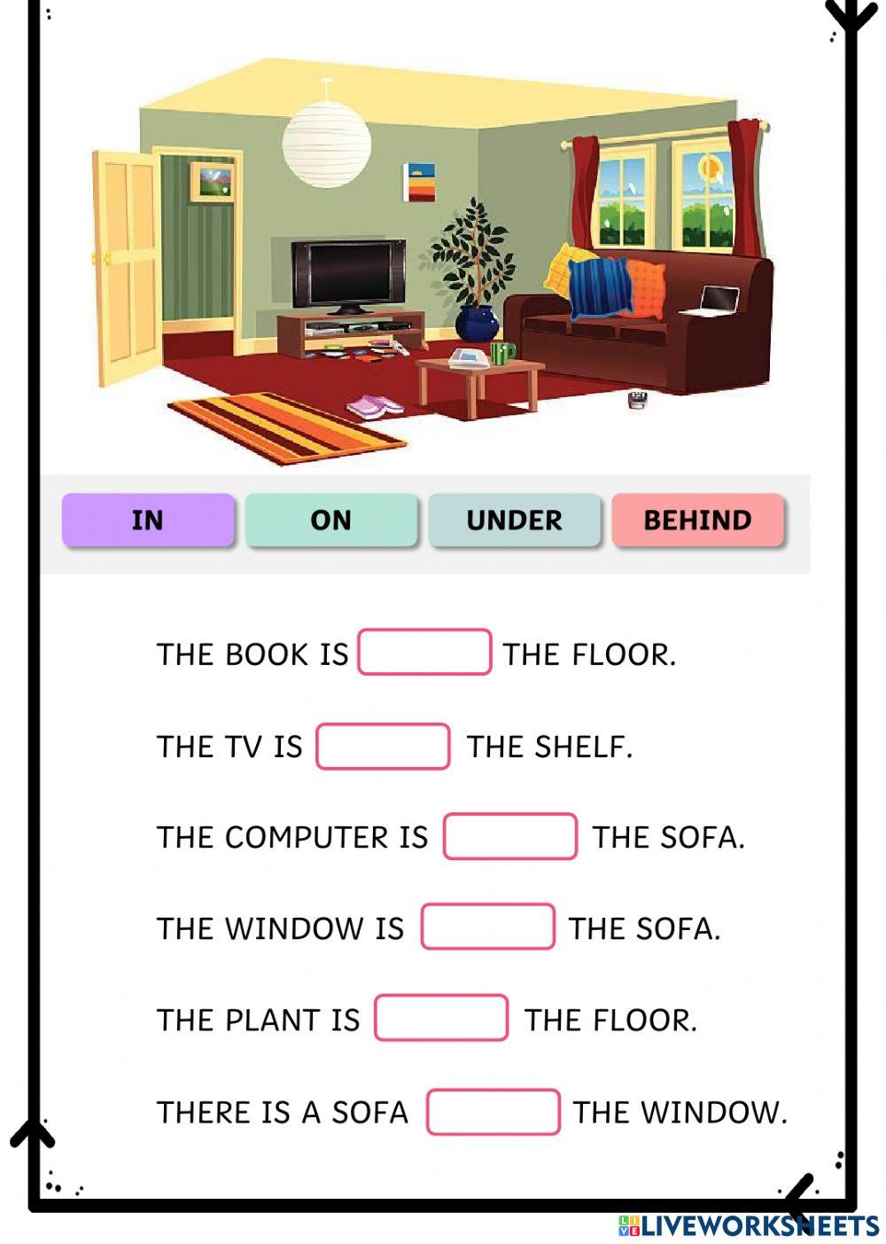 Prepositions of place
