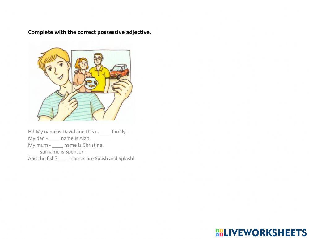 Possessive Adjectives