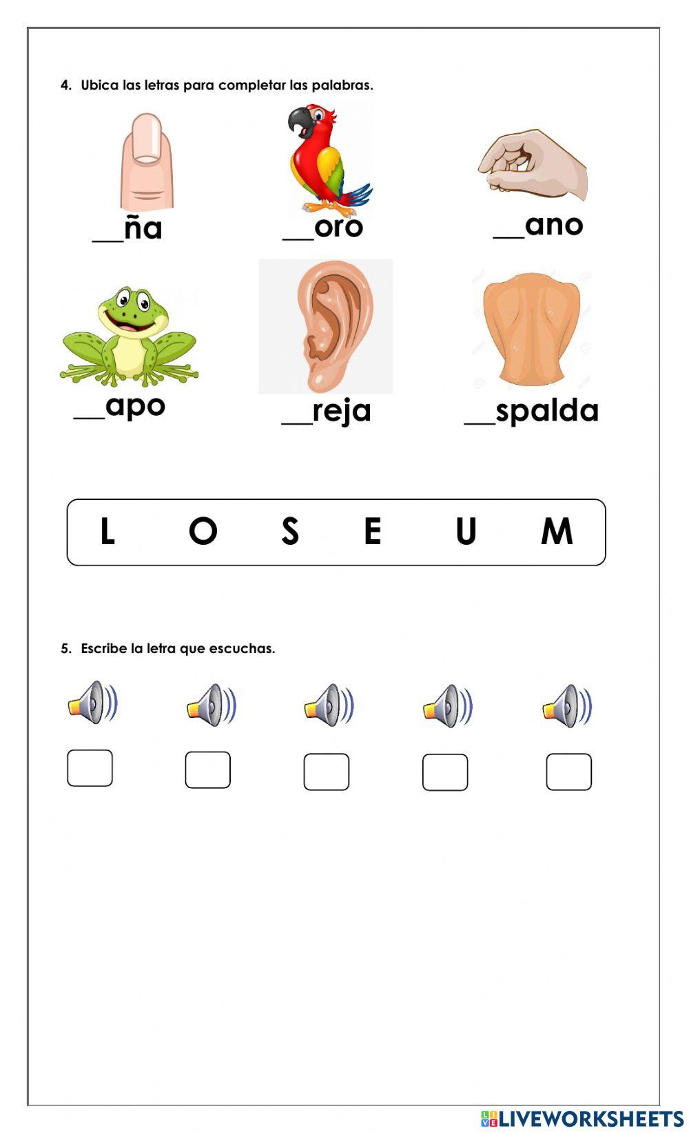 Evaluación bimestral virtual de kinder