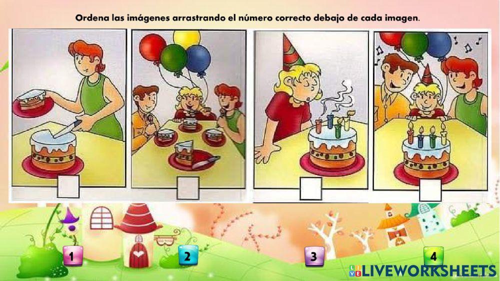 Ordena la secuencia de imágenes