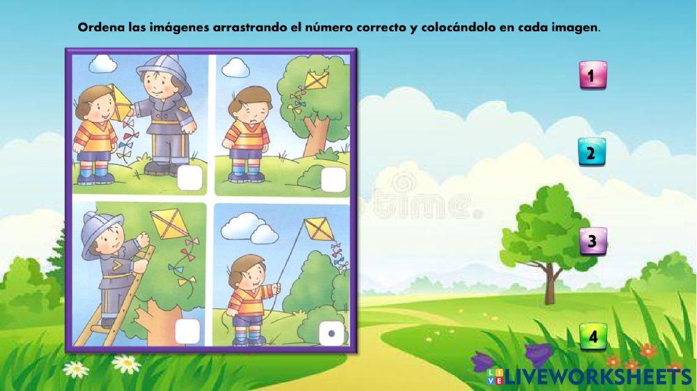 Ordena la secuencia de imágenes