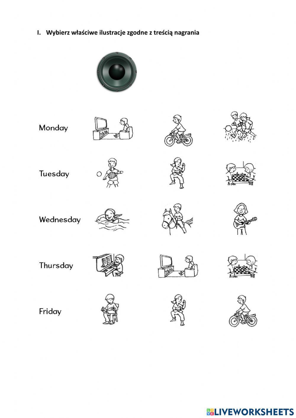 Karta pracy unit 5 kl. III K
