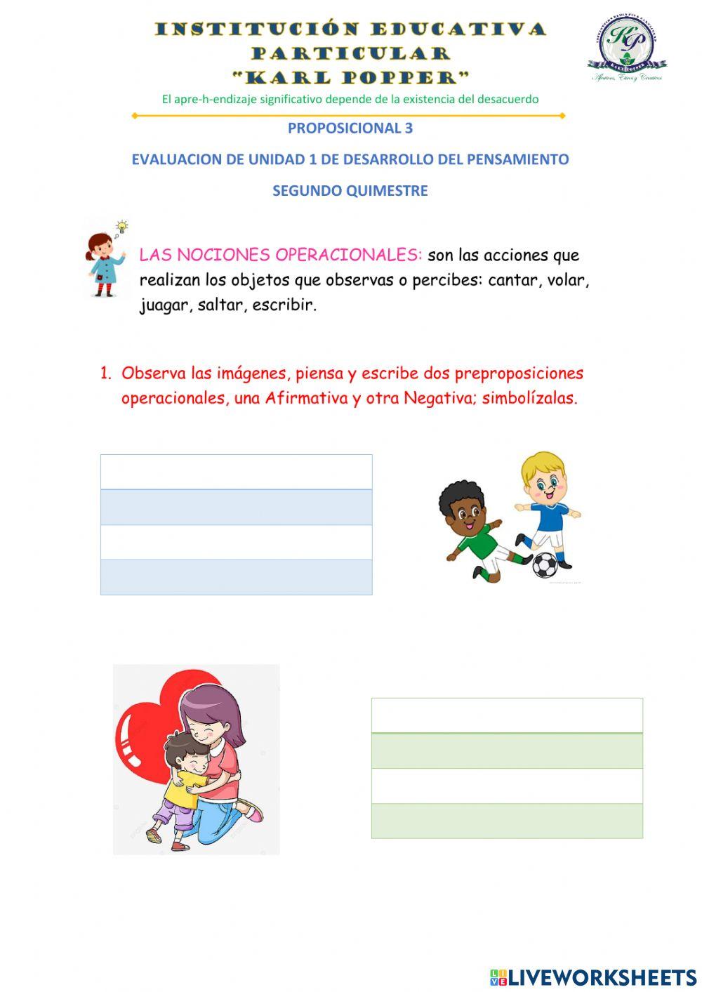 Evaluación de Desarrollo del Pensamiento