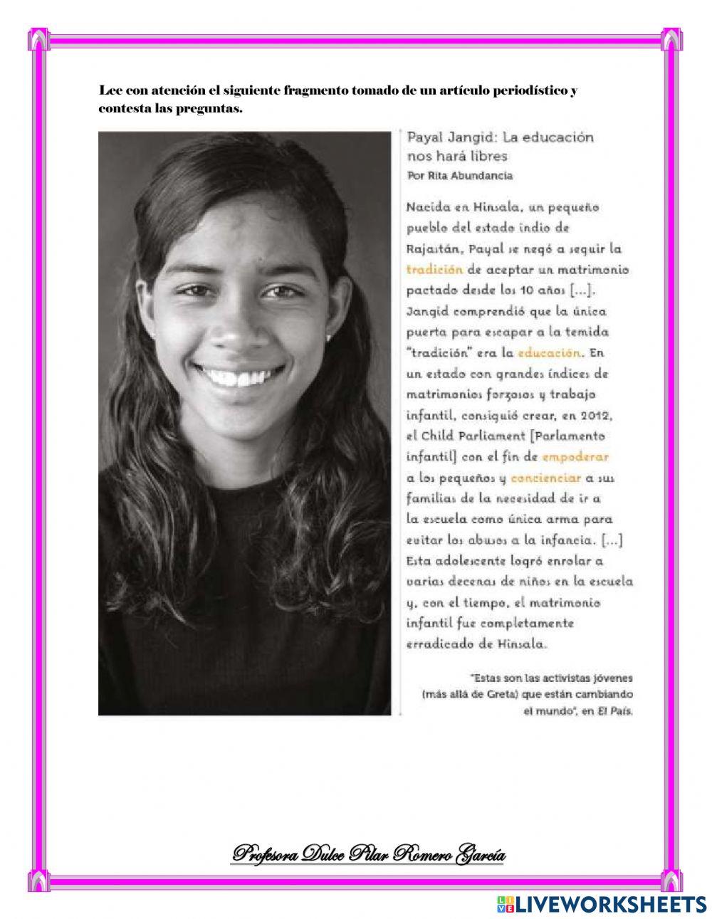 Combatimos la discriminación hacia niñas y mujeres