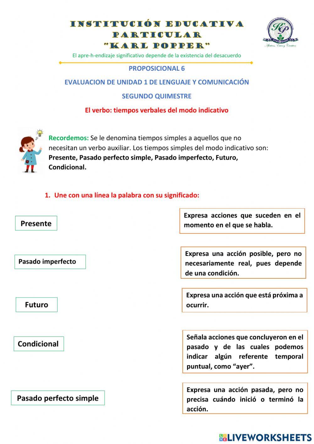 Evaluación de Lenguaje y Comunicación