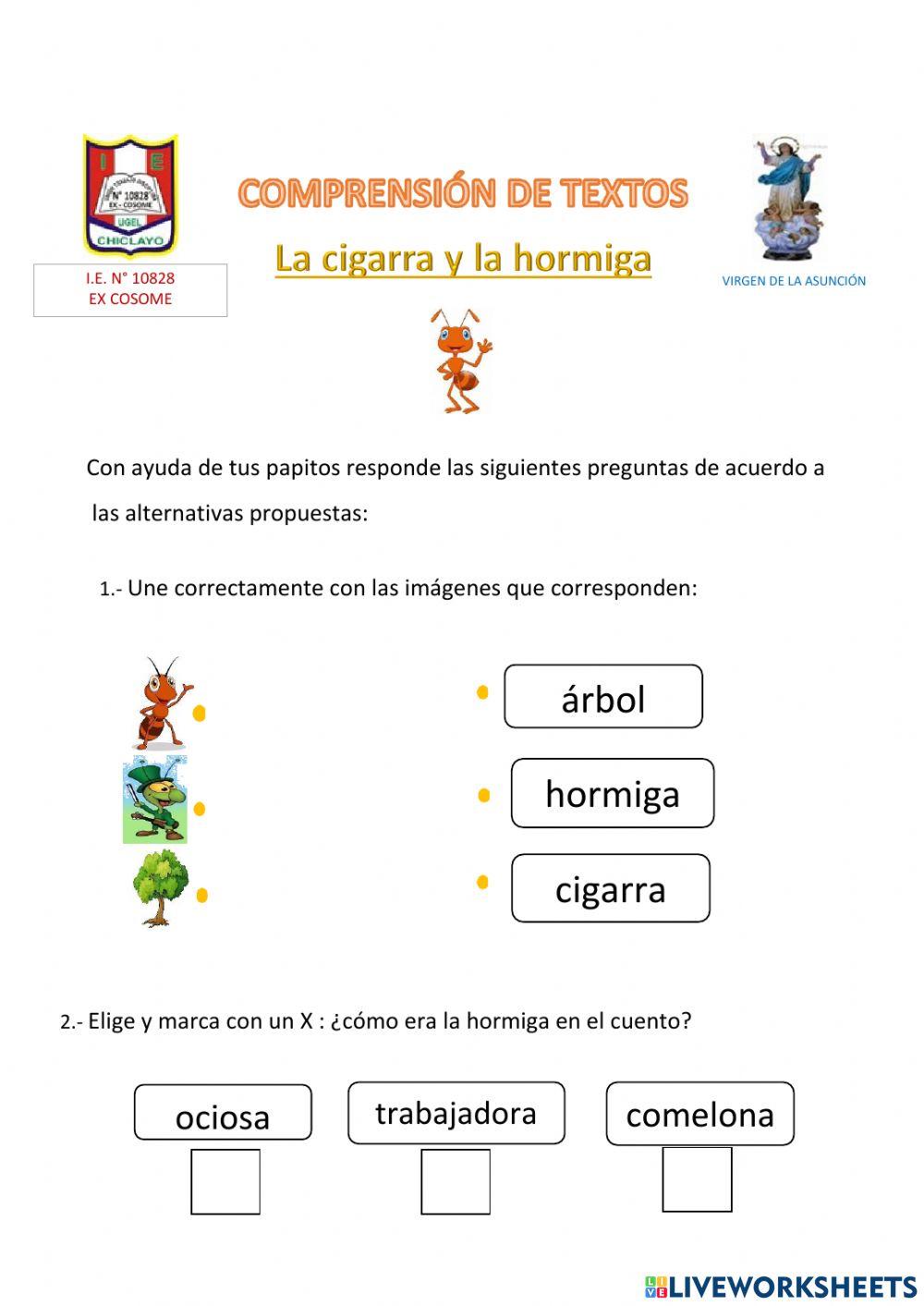La hormiga y la cigarra