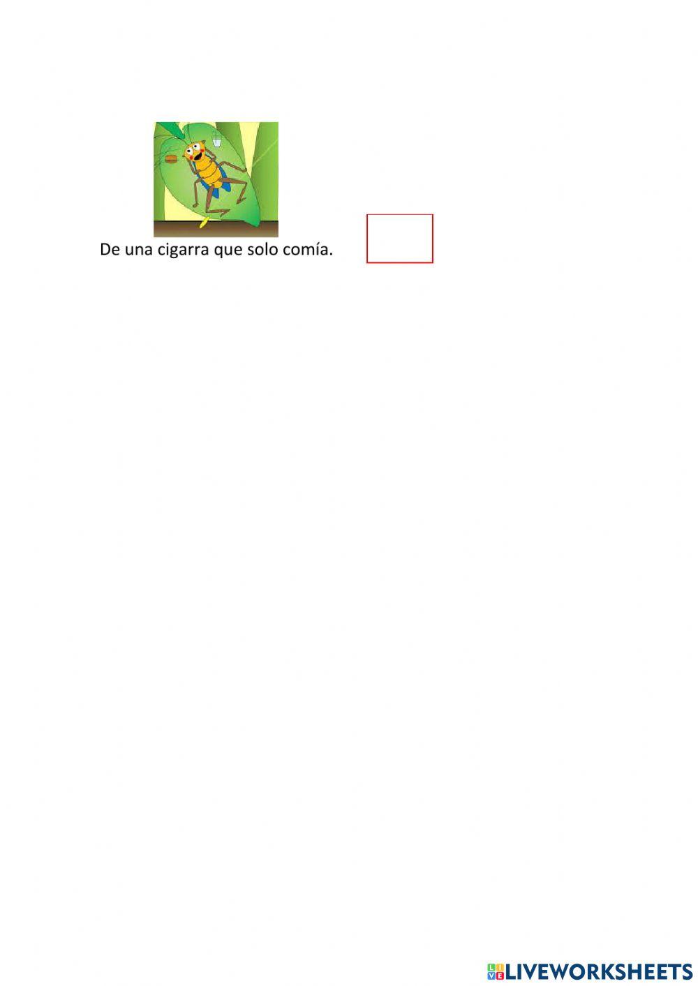 La hormiga y la cigarra