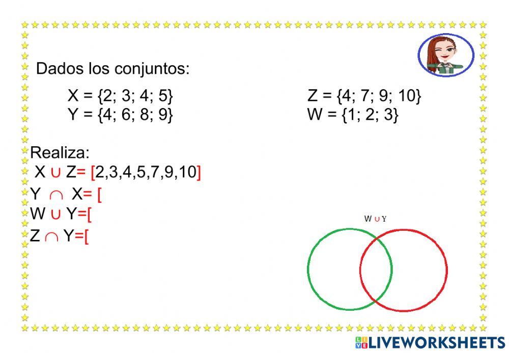 Unión  e intersección de conjuntos