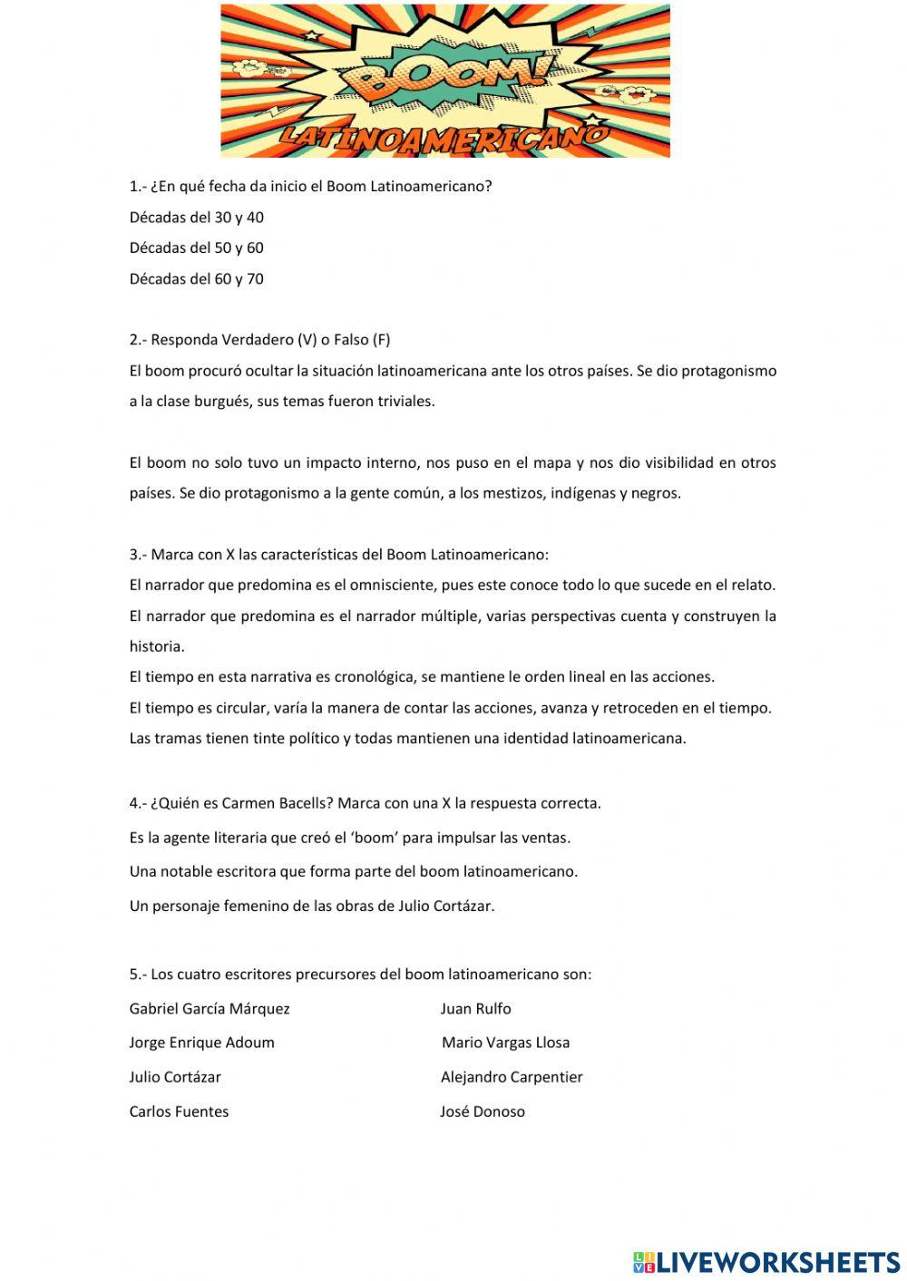 El boom latinoamericano