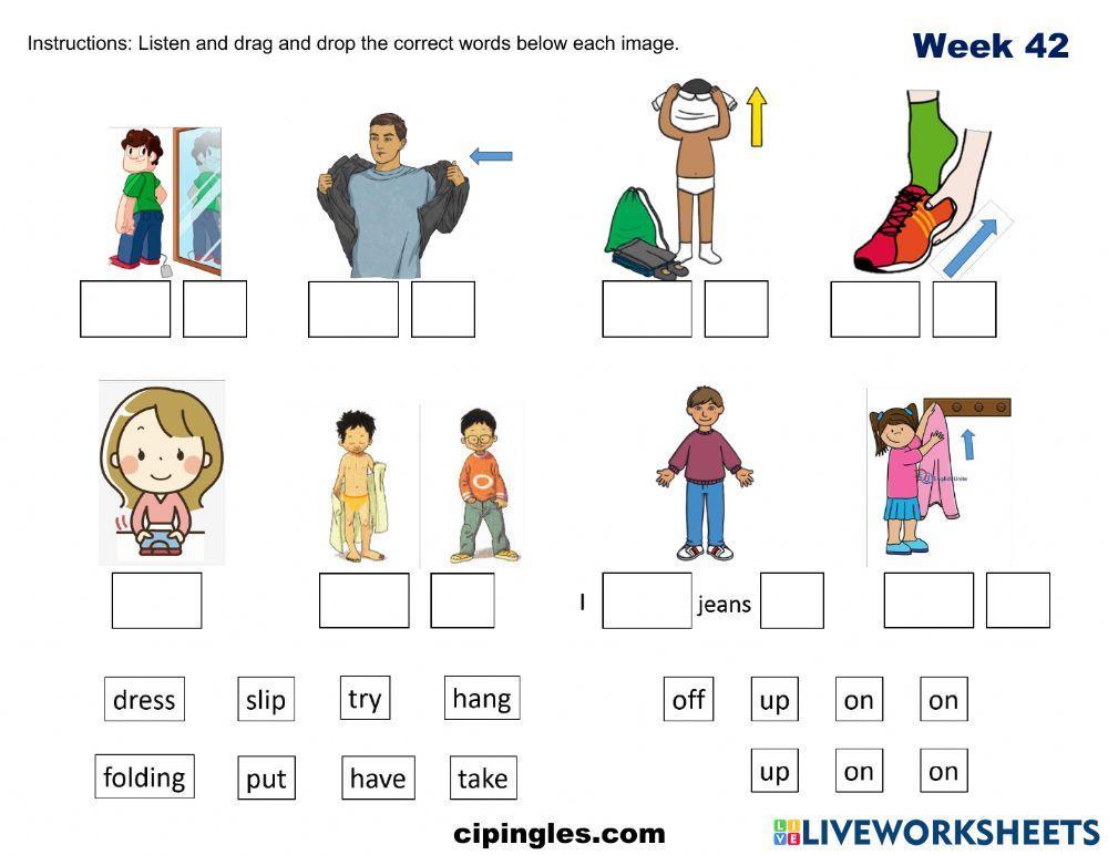 Verbs and Laundry 2 Week 42