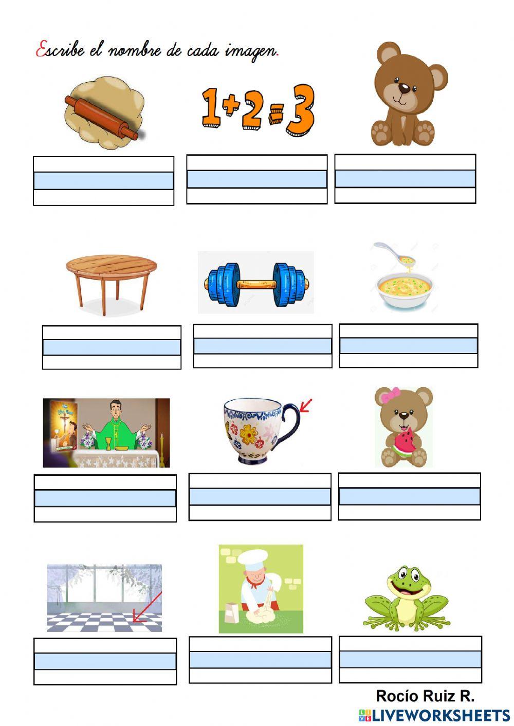 Palabras con la letra s