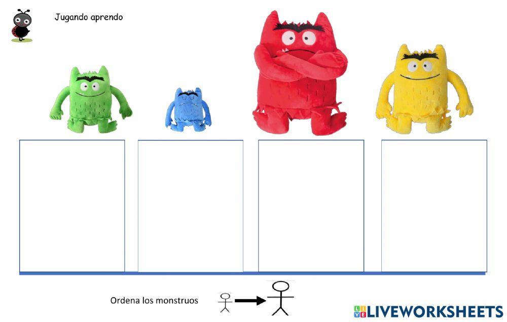 Seriando monstruos de colores