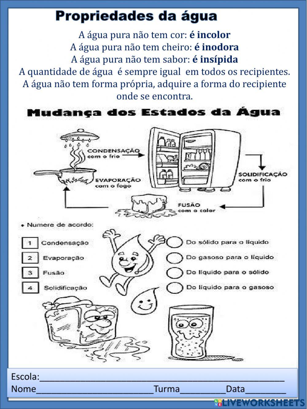 Estados fisicos da agua