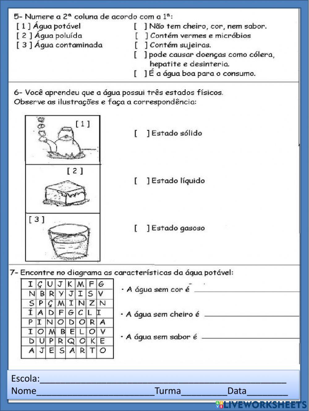 Estados fisicos da agua