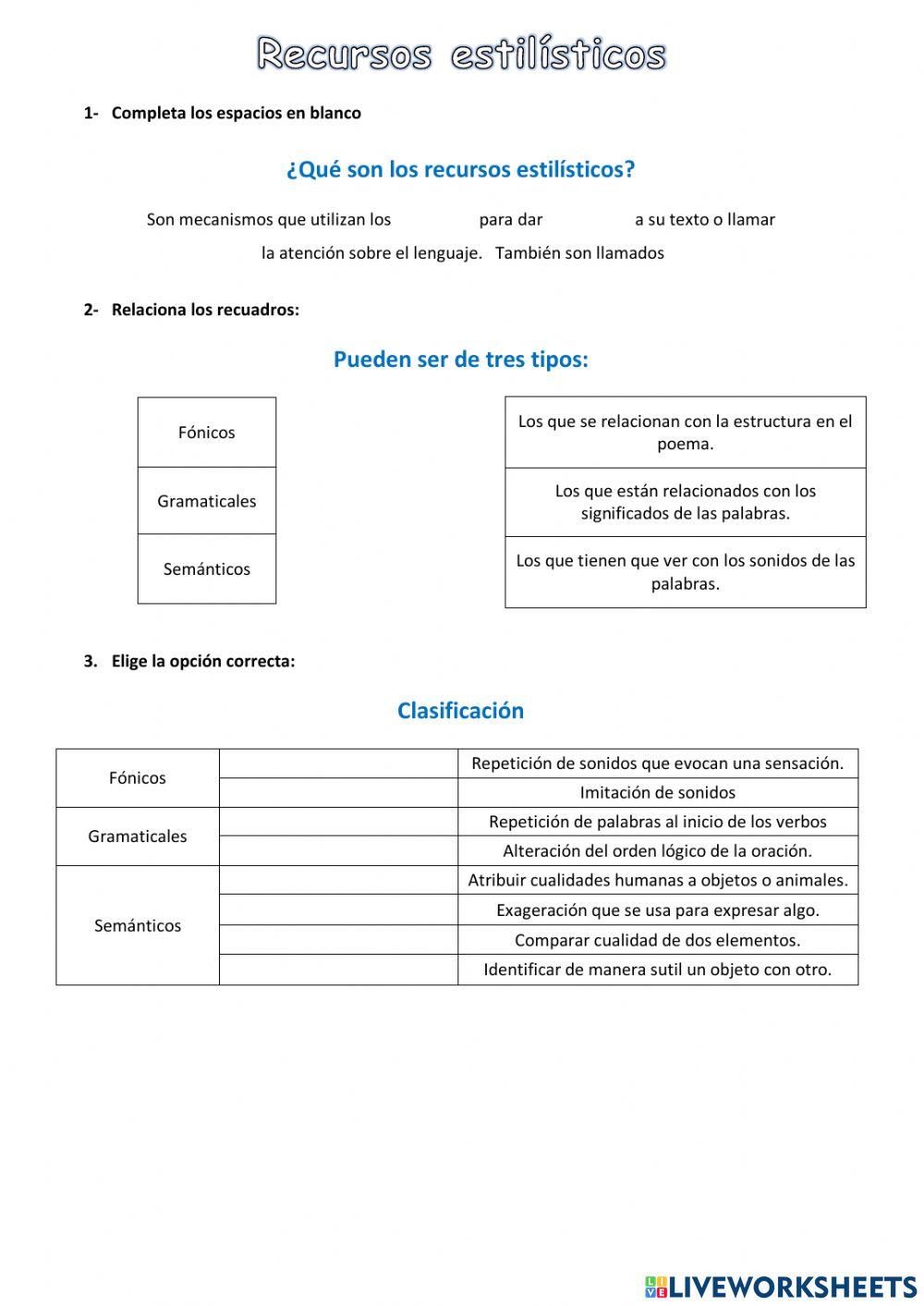 Recursos estilísticos 6A