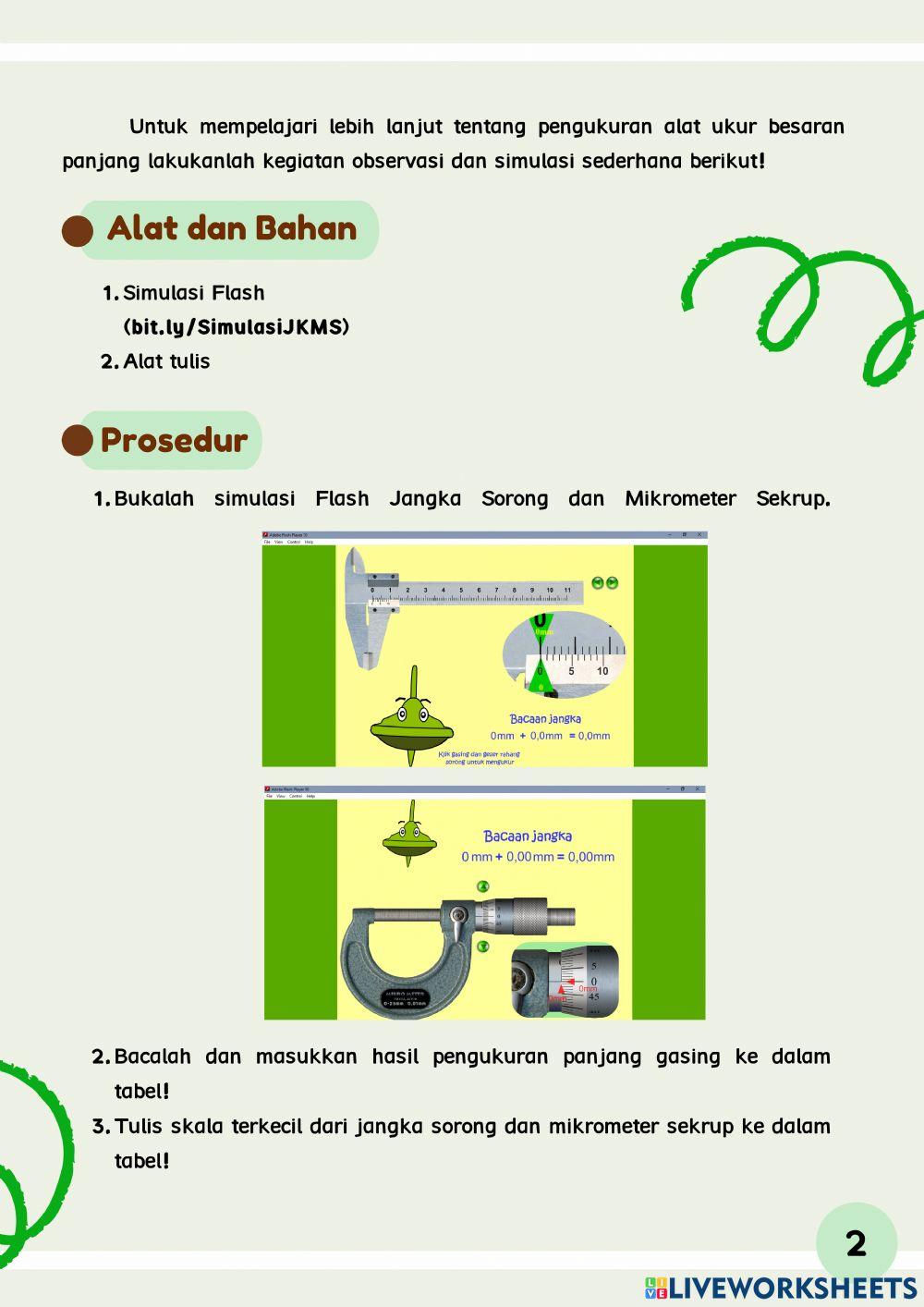 Pengukuran Besaran Panjang