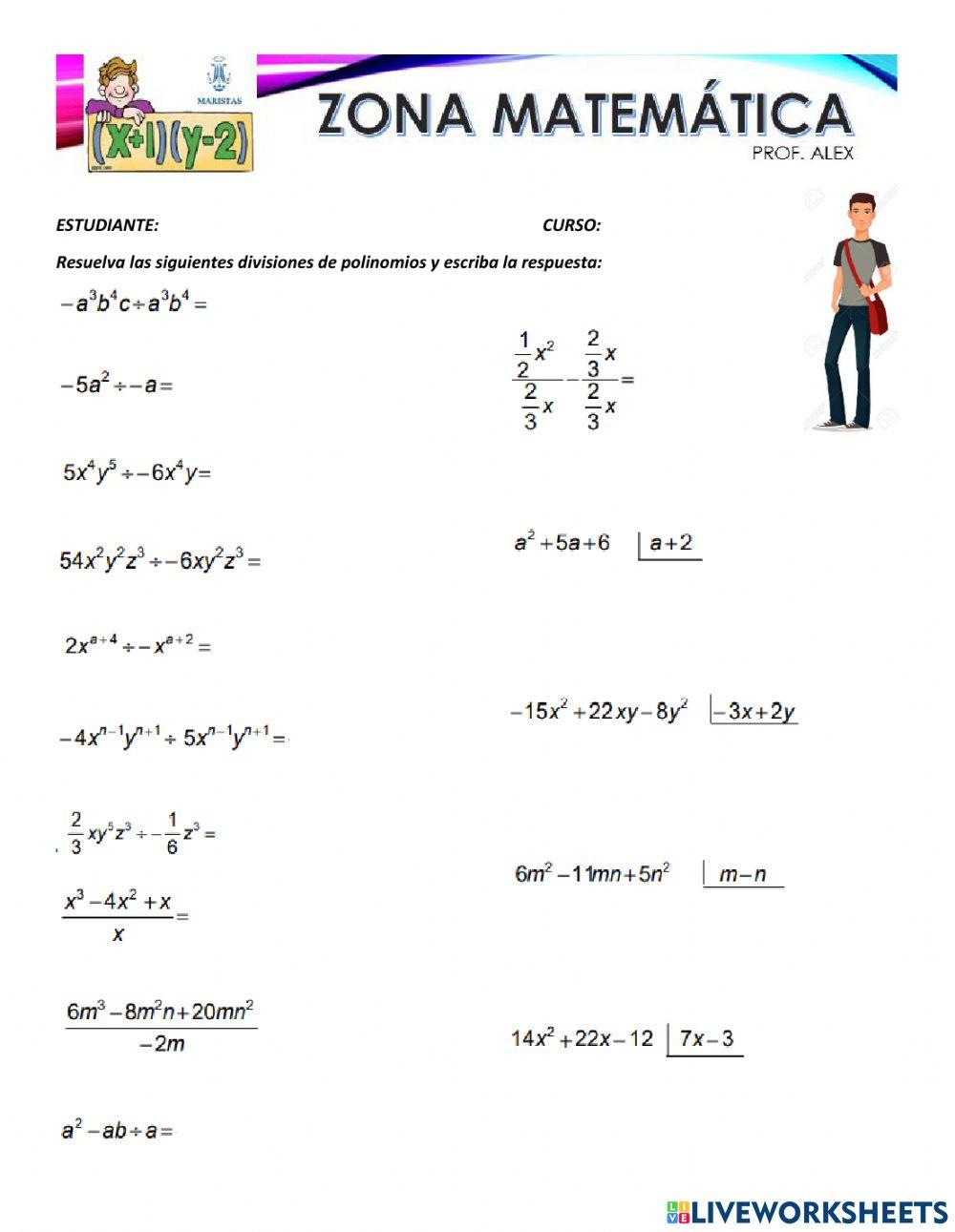 División de polinomios
