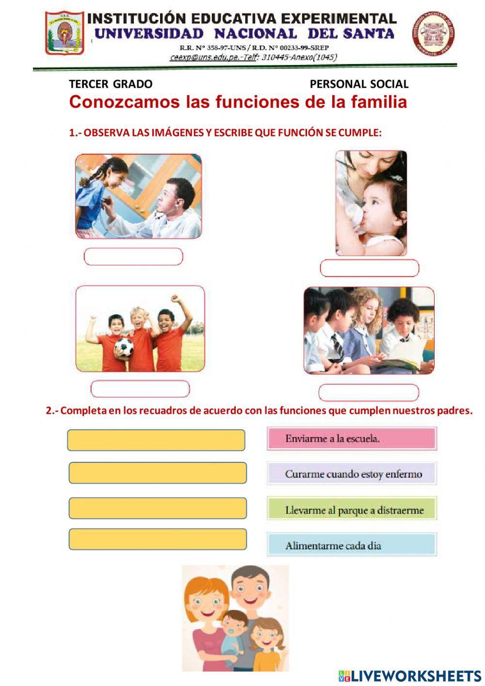 Funciones de la familia