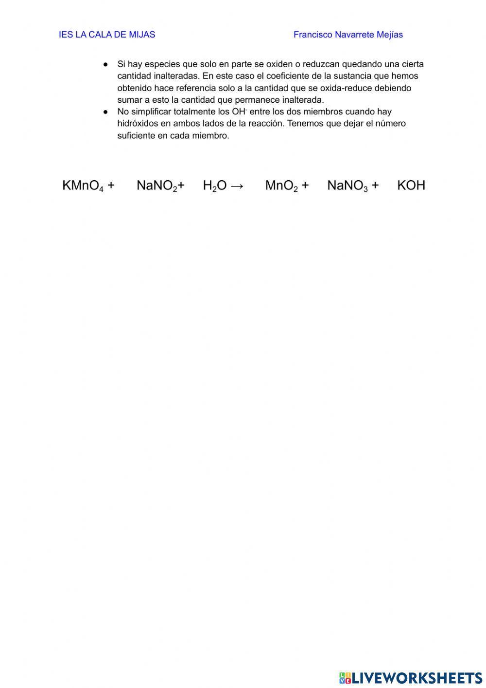 Redox9 medio básico
