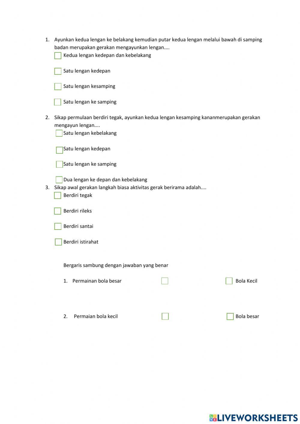 Kelas 7 worksheet | Live Worksheets