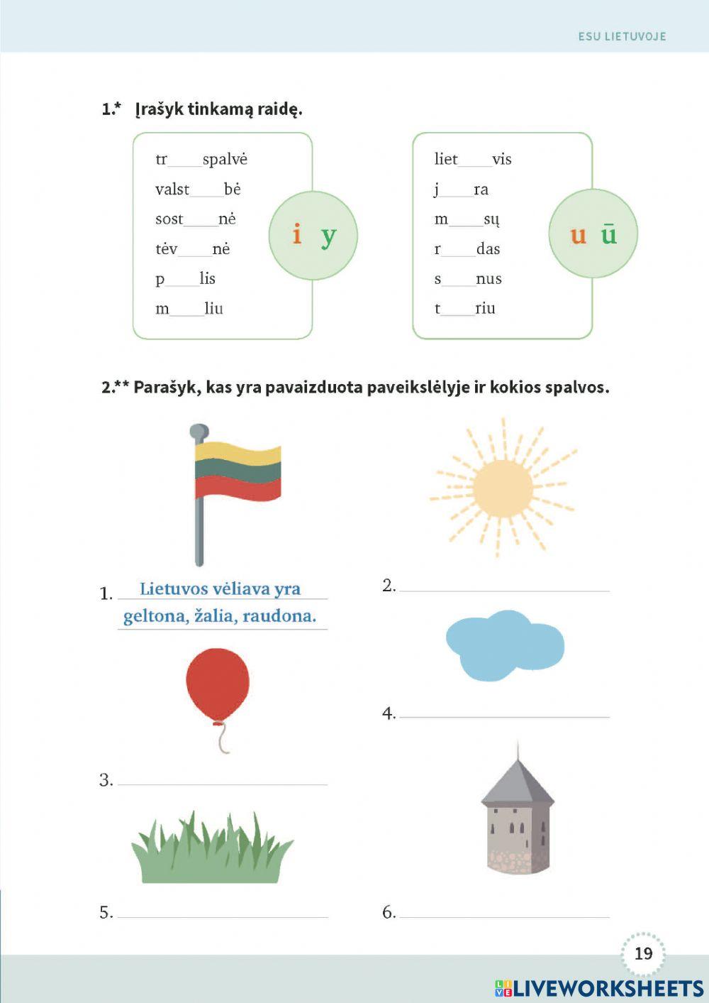 Lietuvių k. užd. apie Lietuvą