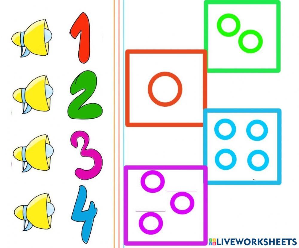Numbers online exercise for preschool live worksheets