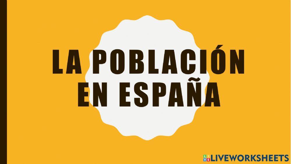 Población de España