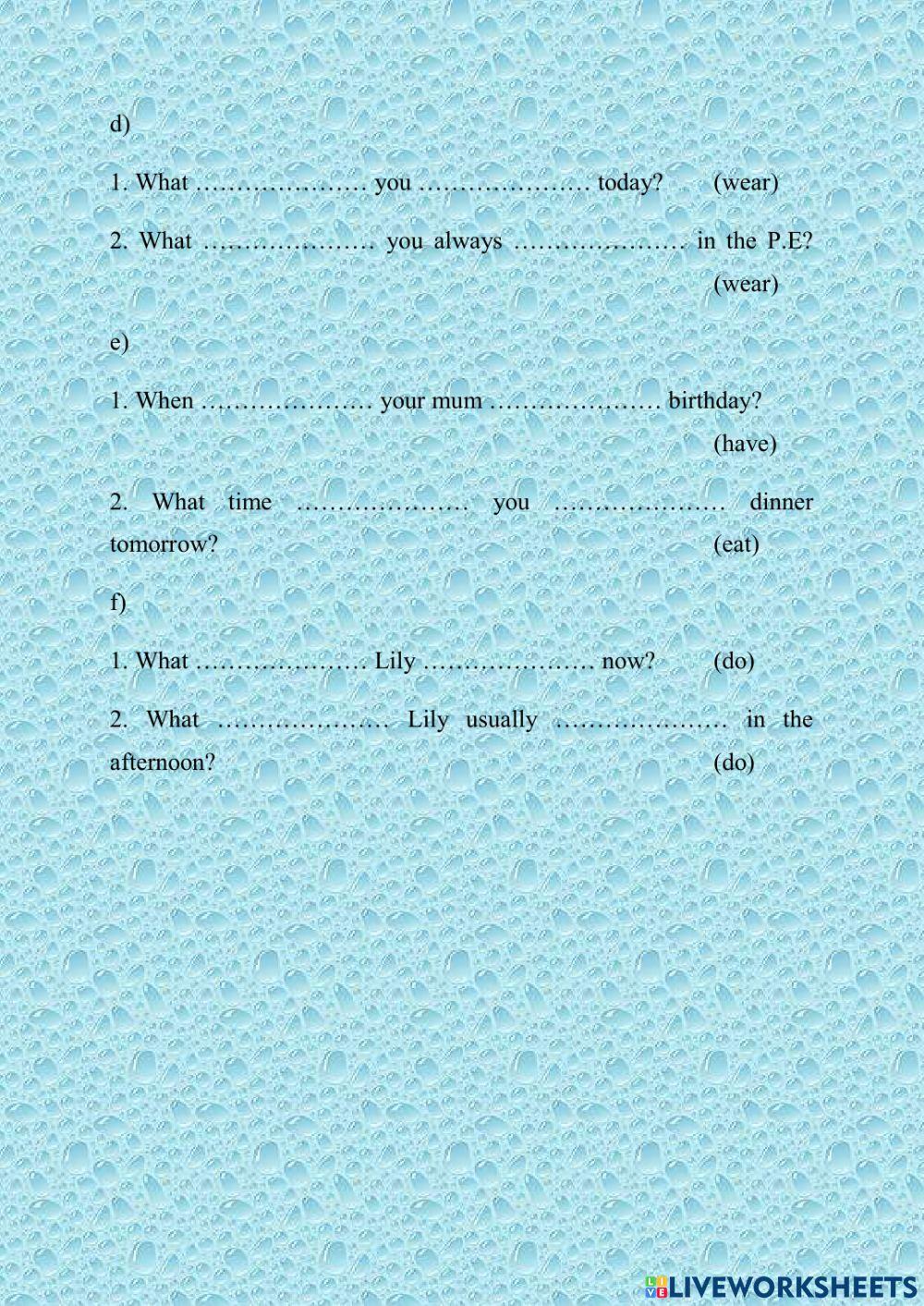 Present simple vs present continuous