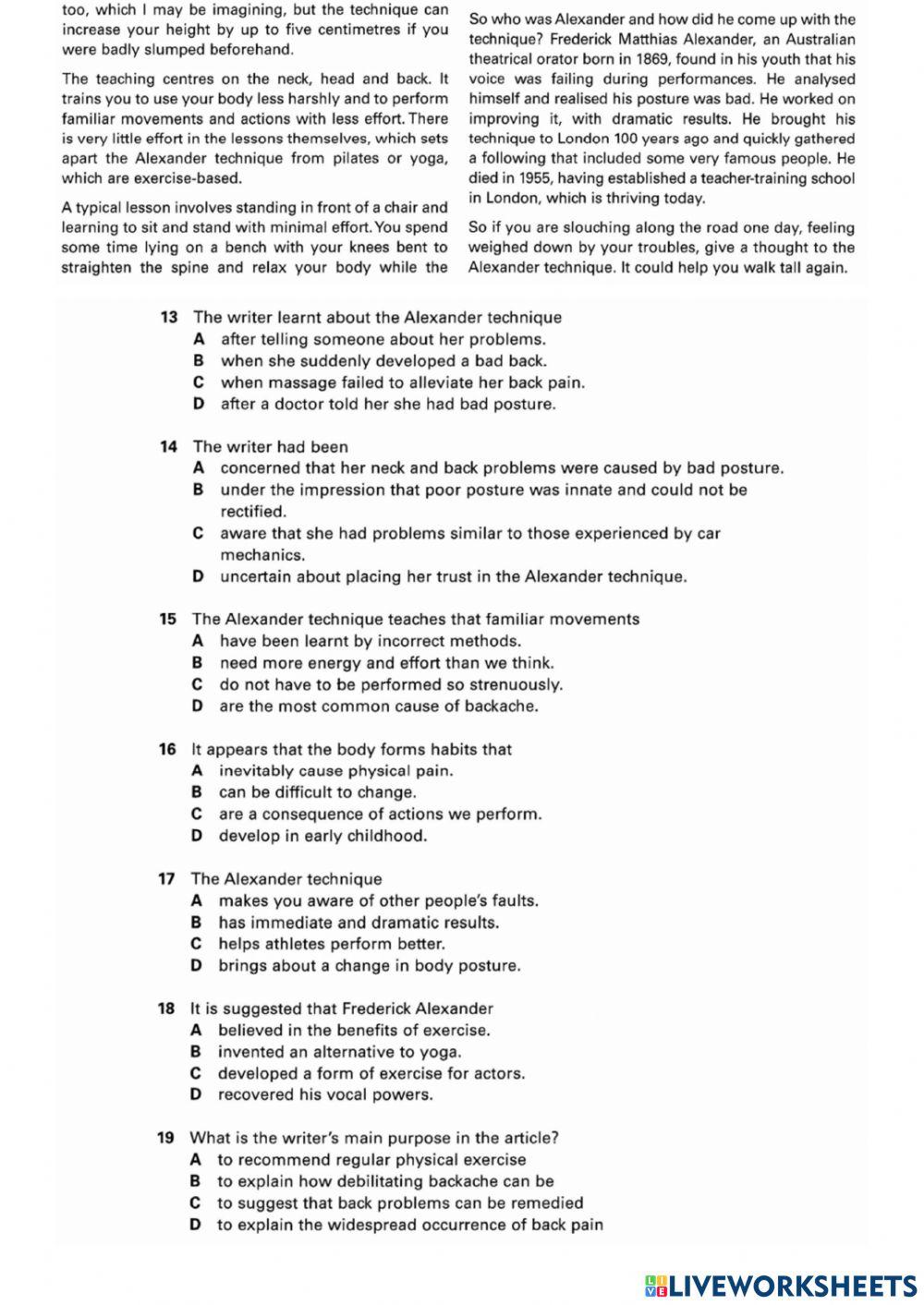 Reading Health B2 C1