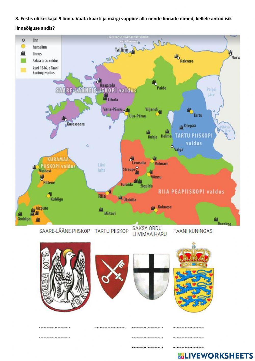 Keskaegne küla ja linn Eestis