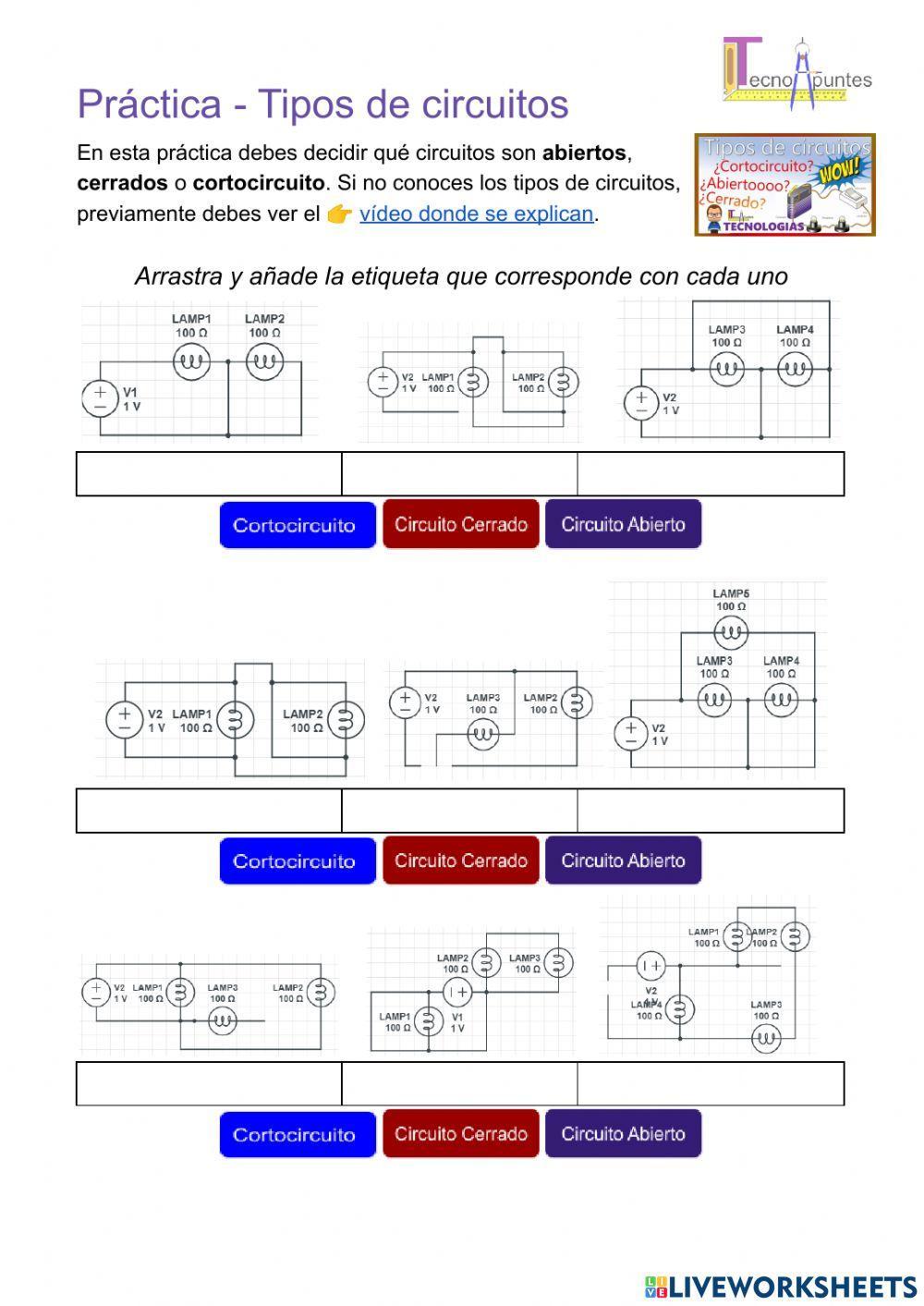 Práctica - Tipos de circuitos eléctricos