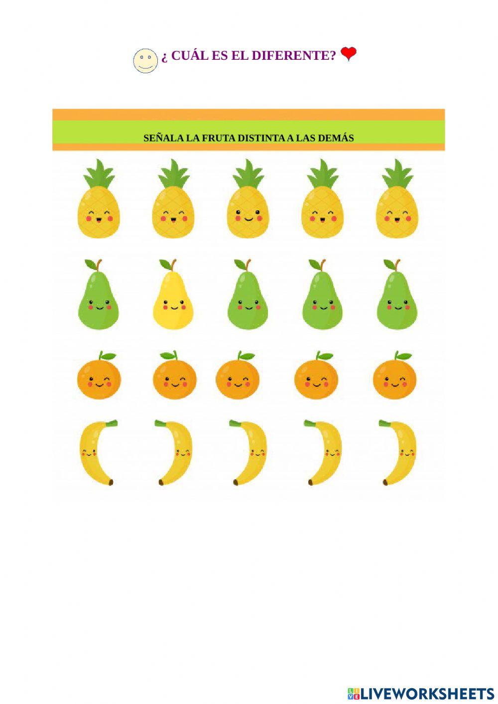 Encuentra la diferente