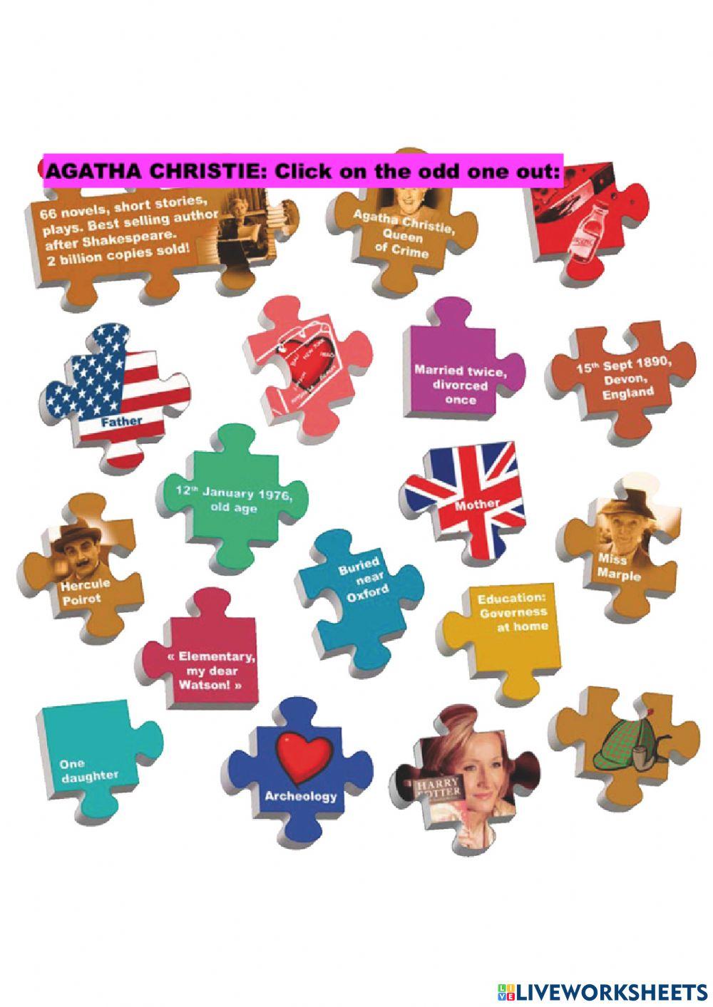 Agatha Christie odd one out