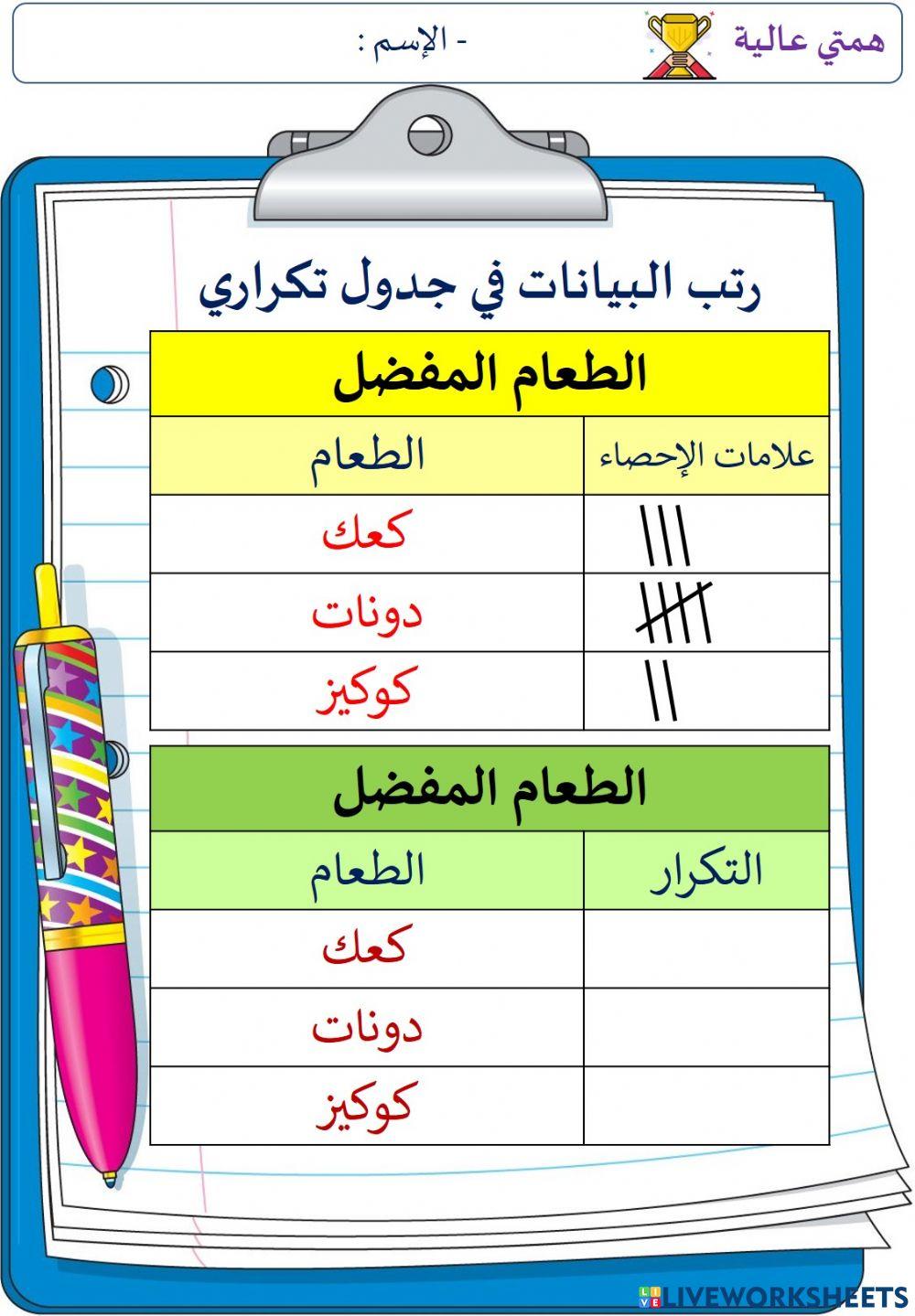 جمع البيانات (الهمم)