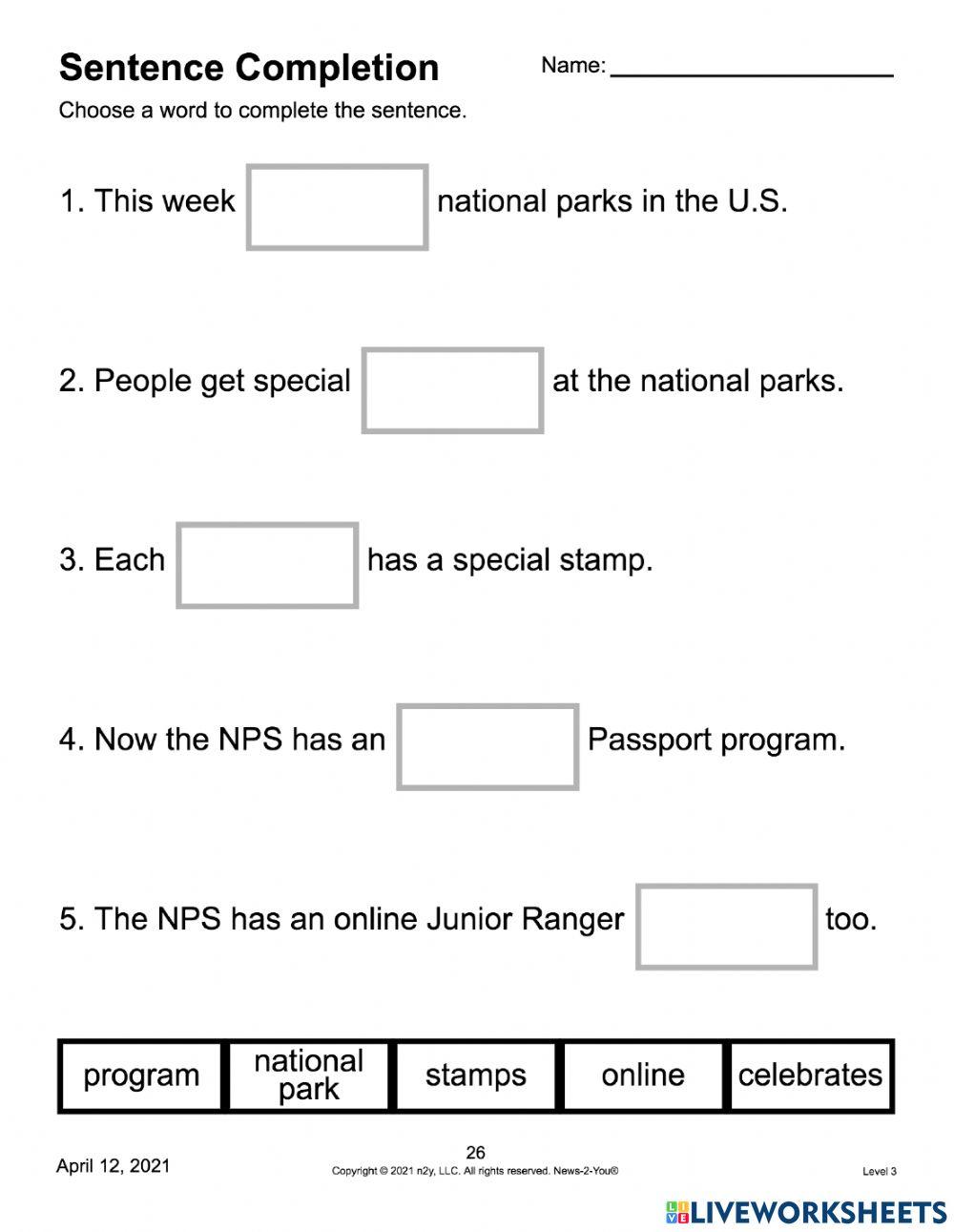 N2Y - Celebrating National Parks