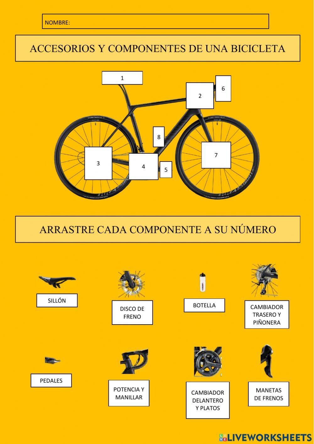 componentes-ciclismo-worksheet-live-worksheets
