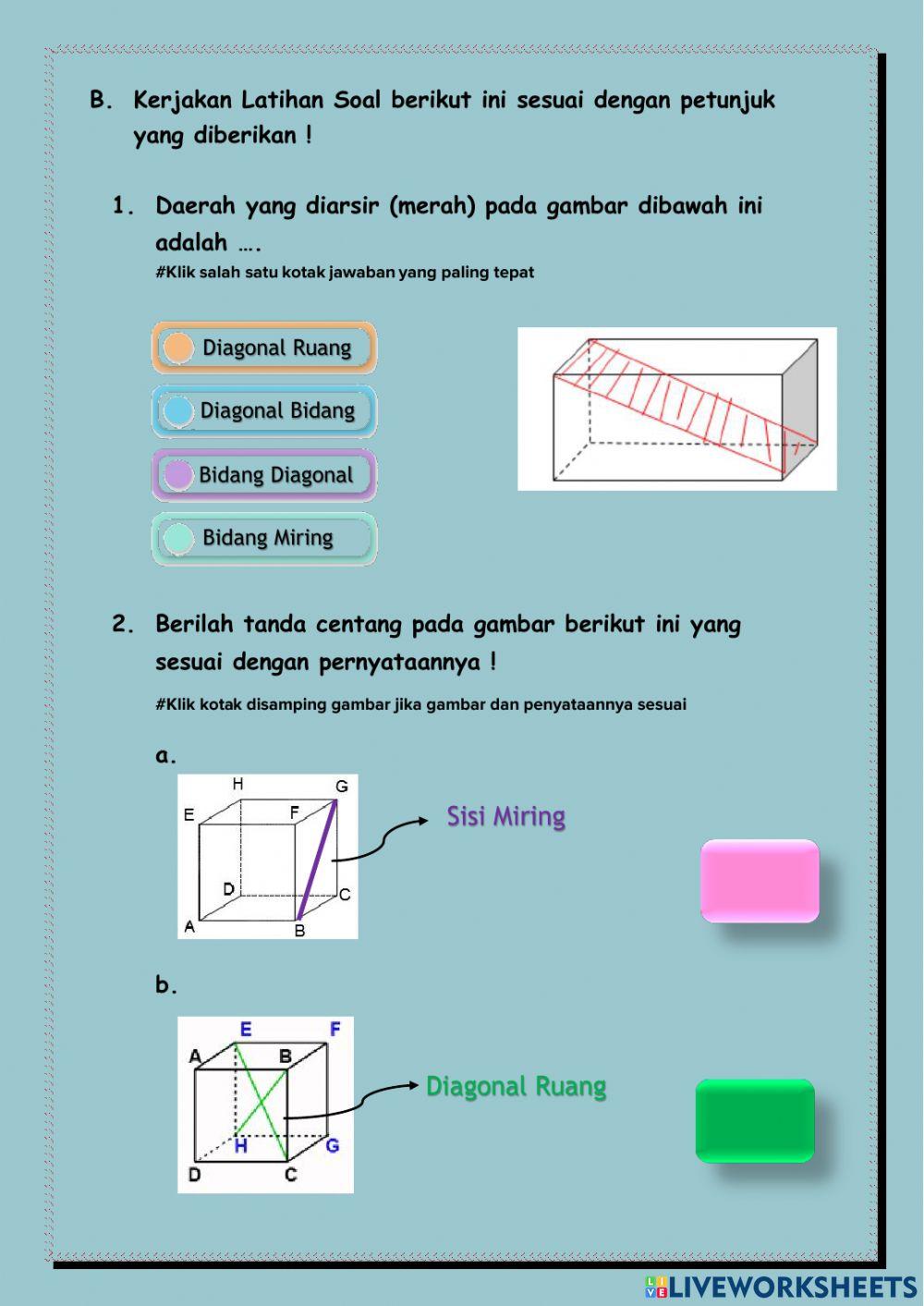 Postes 2 (Bangun Ruang Sisi Datar)