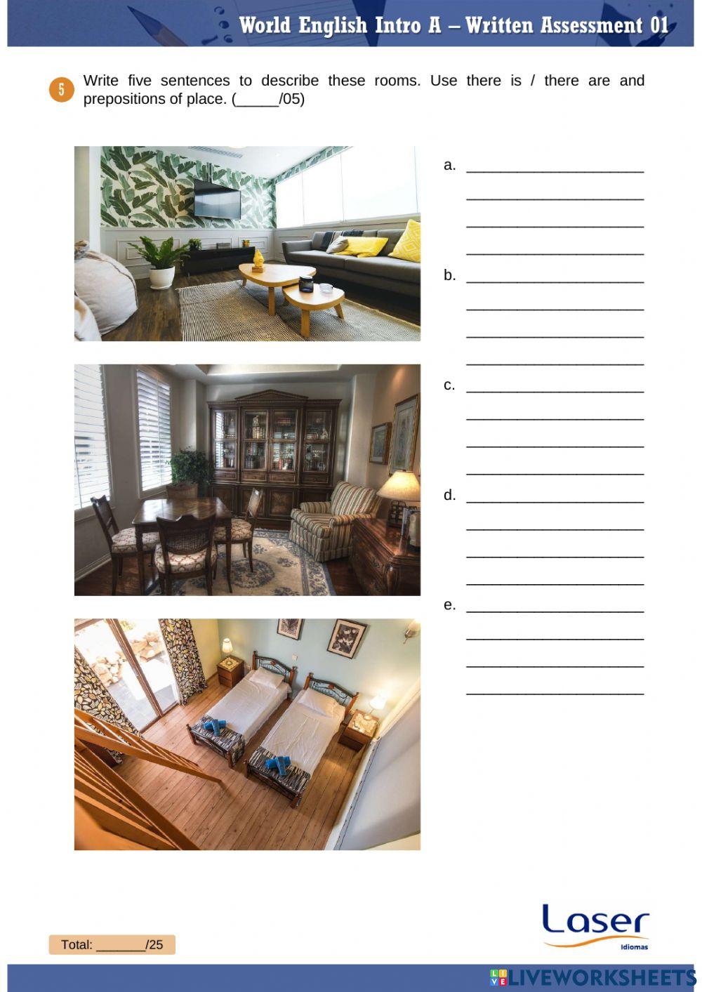 World English Intro - Part A - Evaluation Exercises for Units 1 to 3