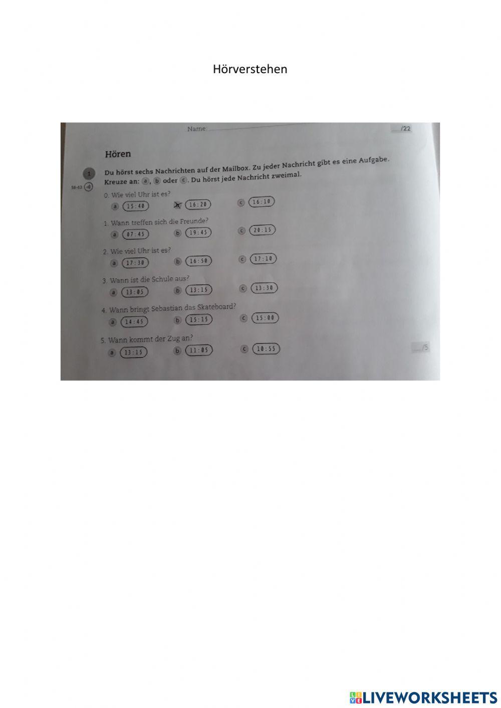 Test Kapitel 16. Beste Freunde A12