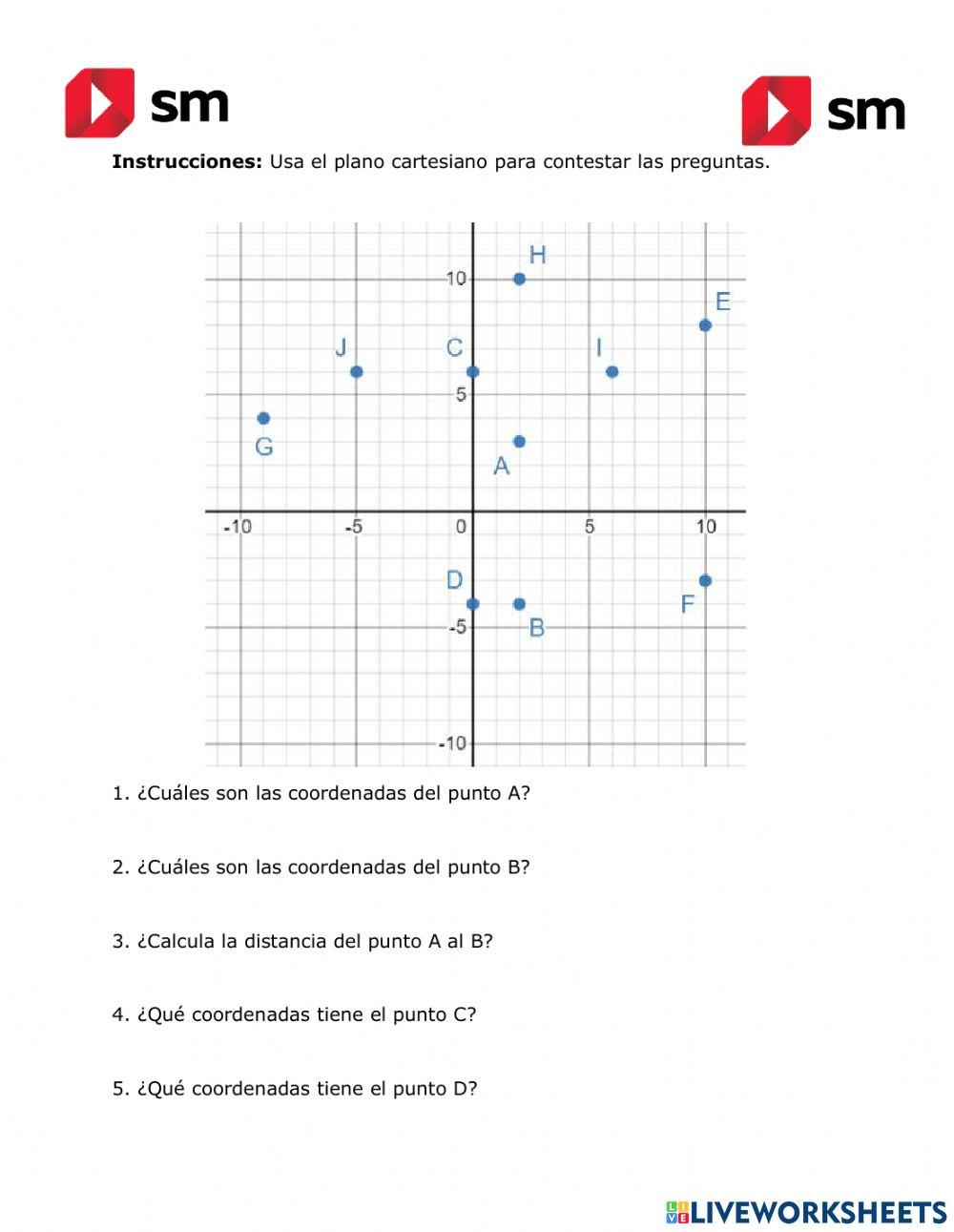 Distancia en el plano
