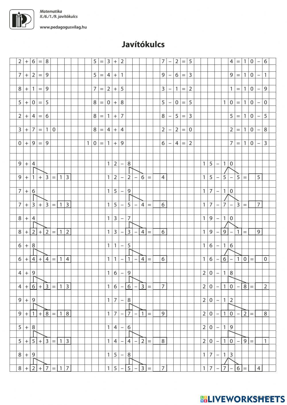 Összeadás-kivonás