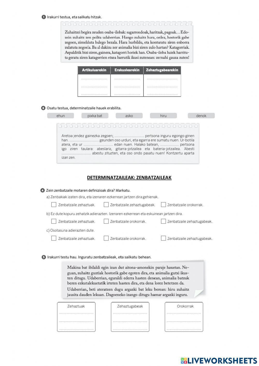 Determinatzaileak (LH5)