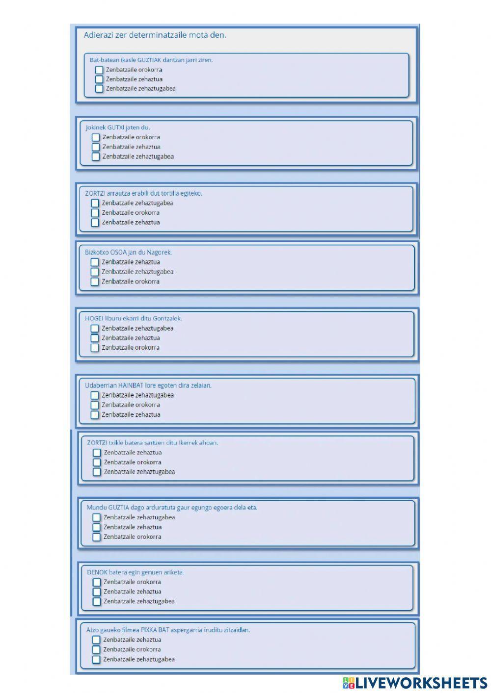 Determinatzaileak (LH5)