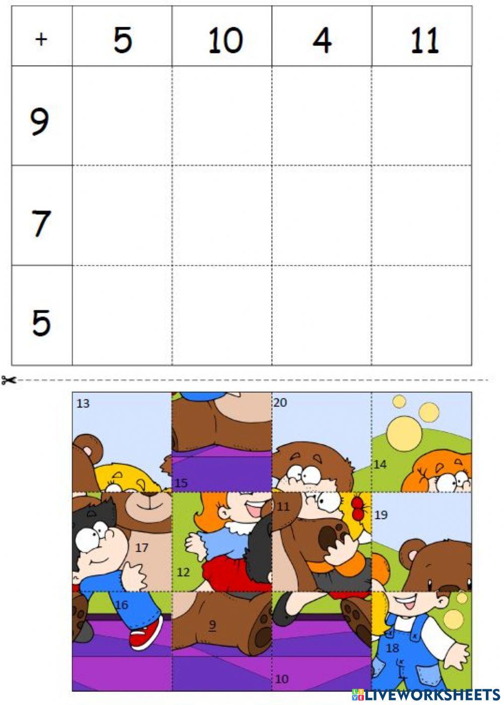 Dodawanie w zakresie 20